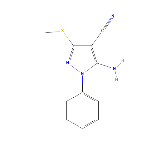 5-AMINO-3-(METHYLTHIO)-1-PHENYL-1H-PYRAZOLE-4-CARBONITRILE (CAS: 59334-11-1) - Related Chemical Product