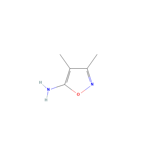 3,4-Dimethylisoxazol-5-amine (CAS: 19947-75-2) - Chemical Structure and Molecular Formula 