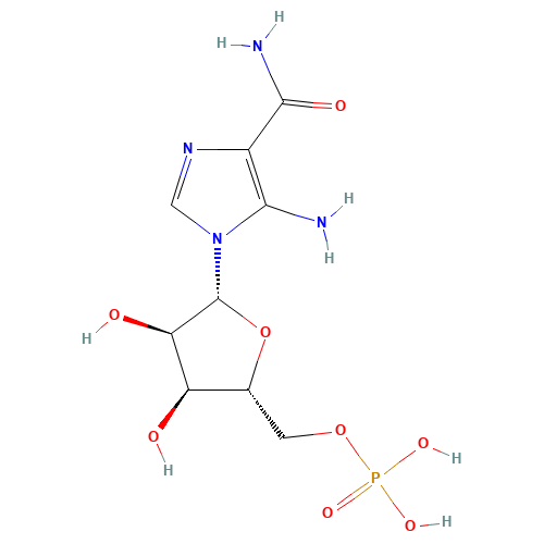 5'-AMINOIMIDAZOLE-4-CARBOXAMIDE-1-BETA-D-RIBOFURANOSYL 5'-MONOPHOSPHATE (CAS: 3031-94-5) - Related Chemical Product