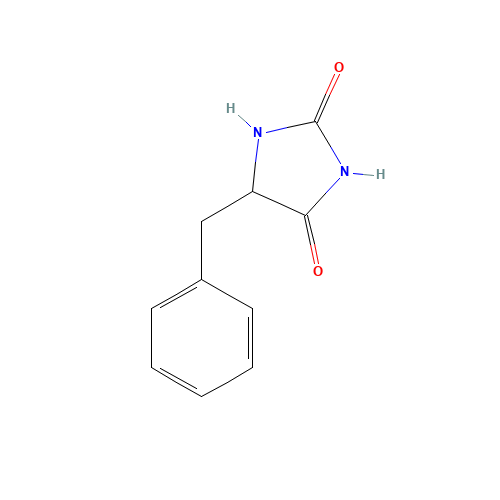 5-Benzyl-2,4-imidazolinedione (CAS: 3530-82-3) - Chemical Structure and Molecular Formula 