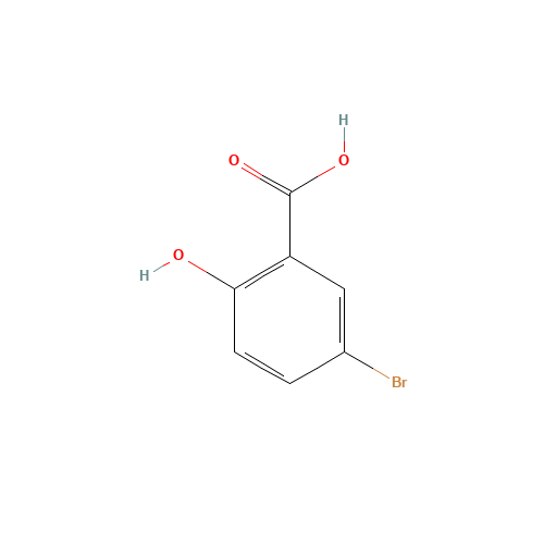 5-Bromosalicylic acid (CAS: 89-55-4) - Chemical Structure and Molecular Formula 