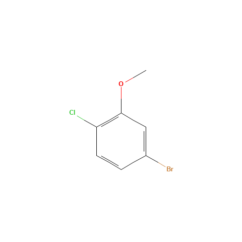 5-BROMO-2-CHLOROANISOLE (CAS: 16817-43-9) - Chemical Structure and Molecular Formula 
