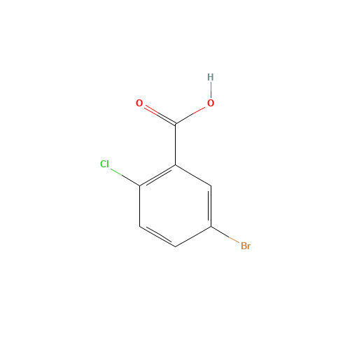 5-Bromo-2-chlorobenzoic acid (CAS: 21739-92-4) - Chemical Structure and Molecular Formula 