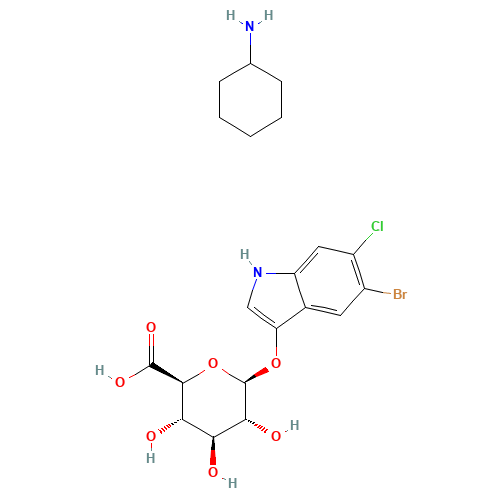 5-Bromo-6-chloro-3-indolyl-D-glucuronide cyclohexylammonium salt (CAS: 144110-43-0) - Related Chemical Product