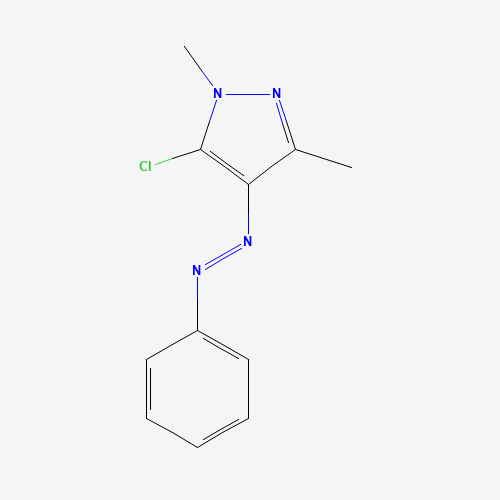 5-CHLORO-1,3-DIMETHYL-4-(2-PHENYLDIAZ-1-ENYL)-1H-PYRAZOLE (CAS: 78431-21-7) - Related Chemical Product