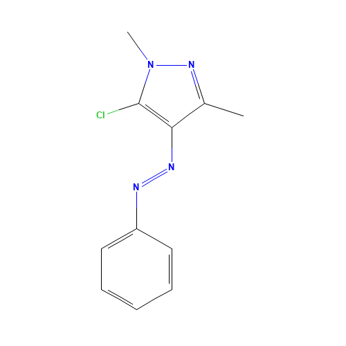 5-CHLORO-1,3-DIMETHYL-4-(2-PHENYLDIAZ-1-ENYL)-1H-PYRAZOLE (CAS: 78431-21-7) - Related Chemical Product