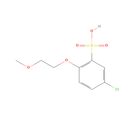 5-CHLORO-2-(2-METHOXYETHOXY)-BENZENE SULFONIC ACID SODIUM (CAS: 142095-12-3) - Related Chemical Product
