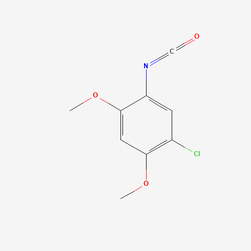 5-CHLORO-2,4-DIMETHOXYPHENYL ISOCYANATE (CAS: 55440-55-6) - Chemical Structure and Molecular Formula 