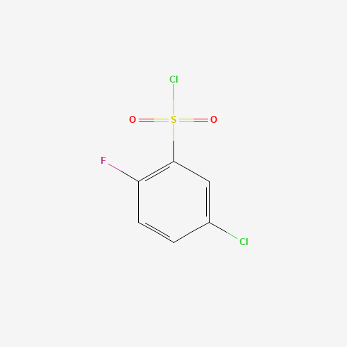 5-CHLORO-2-FLUOROBENZENESULFONYL CHLORIDE (CAS: 351003-49-1) - Chemical Structure and Molecular Formula 