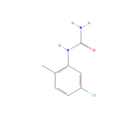 5-Chloro-2-methylphenylurea (CAS: 5428-48-8) - Chemical Structure and Molecular Formula 