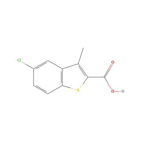 5-CHLORO-3-METHYL-1-BENZOTHIOPHENE-2-CARBOXYLIC ACID (CAS: 50451-84-8) - Related Chemical Product