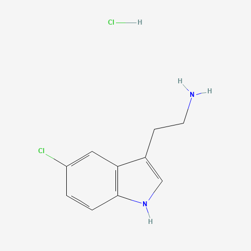 2-(5-Chloro-1H-indol-3-yl)ethanamine hydrochloride (CAS: 942-26-7) - Chemical Structure and Molecular Formula 