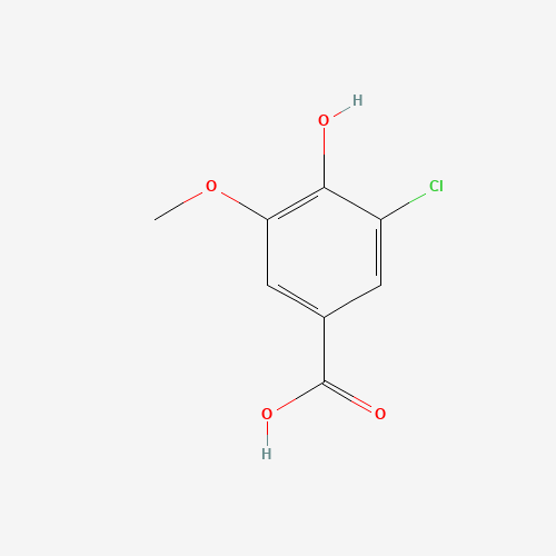 5-CHLOROVANILLIC ACID (CAS: 62936-23-6) - Chemical Structure and Molecular Formula 
