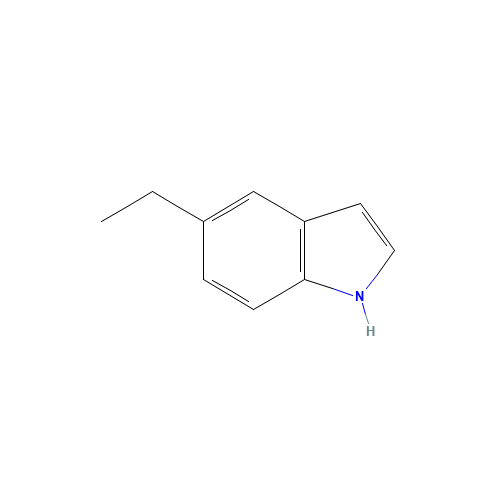 5-Ethylindole (CAS: 68742-28-9) - Chemical Structure and Molecular Formula 