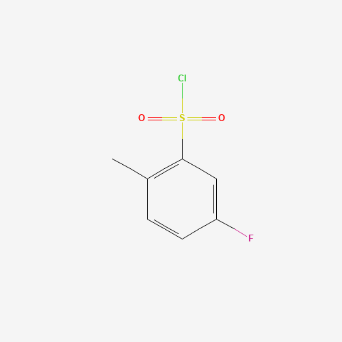 5-FLUORO-2-METHYLBENZENESULFONYL CHLORIDE (CAS: 445-05-6) - Chemical Structure and Molecular Formula 