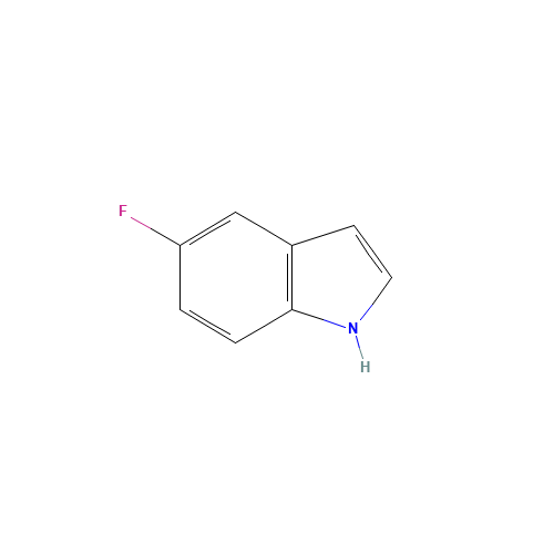 5-Fluoroindole (CAS: 399-52-0) - Chemical Structure and Molecular Formula 