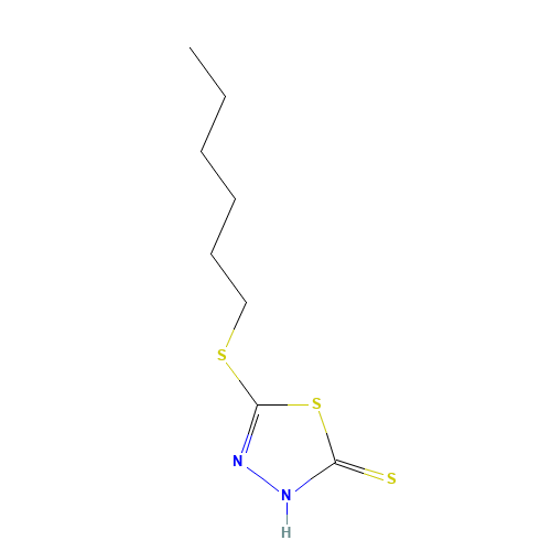 2-N-HEXYLTHIO-1,3,4-THIADIAZOLE-5-THIOL (CAS: 4858-28-0) - Related Chemical Product