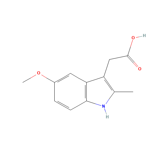 5-METHOXY-2-METHYL-3-INDOLEACETIC ACID (CAS: 2882-15-7) - Related Chemical Product