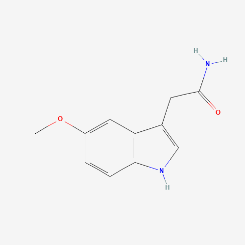 2-(5-METHOXY-1H-INDOL-3-YL)-ACETAMIDE (CAS: 2452-25-7) - Chemical Structure and Molecular Formula 