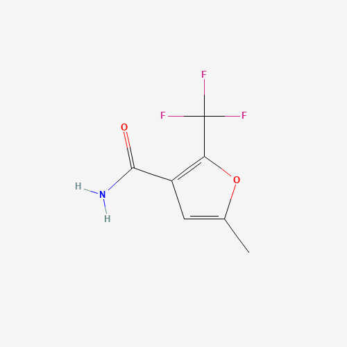 5-METHYL-2-(TRIFLUOROMETHYL)FURAN-3-CARBOXAMIDE (CAS: 175276-68-3) - Chemical Structure and Molecular Formula 