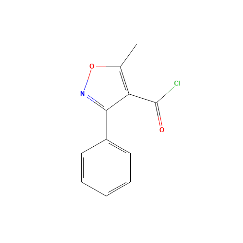 5-Methyl-3-phenylisoxazole-4-carbonyl chloride (CAS: 16883-16-2) - Chemical Structure and Molecular Formula 