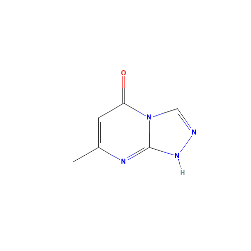 5-METHYL-7-HYDROXY-1,2,4-TRIAZOLO[1,5-A]PYRIMIDINE (CAS: 3886-55-3) - Chemical Structure and Molecular Formula 