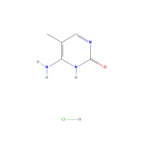 5-METHYLCYTOSINE HYDROCHLORIDE (CAS: 58366-64-6) - Chemical Structure and Molecular Formula 