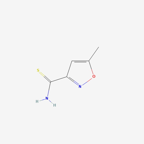 5-METHYLISOXAZOLE-3-CARBOTHIOAMIDE (CAS: 77358-26-0) - Chemical Structure and Molecular Formula 