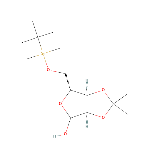 5-O-(tert-Butyldimethylsilyl)-2,3-O-isoproylidene-D-ribofuranose (CAS: 68703-51-5) - Related Chemical Product