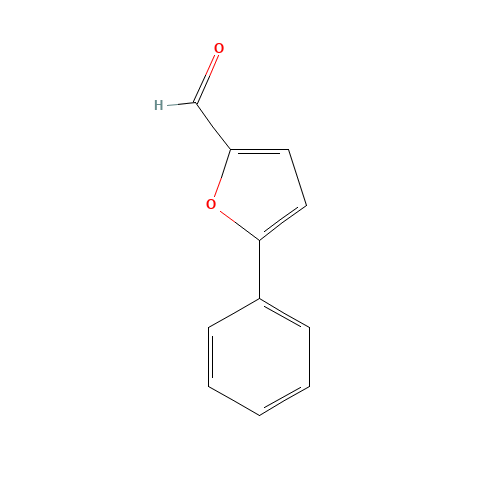5-PHENYL-2-FURALDEHYDE (CAS: 13803-39-9) - Chemical Structure and Molecular Formula 