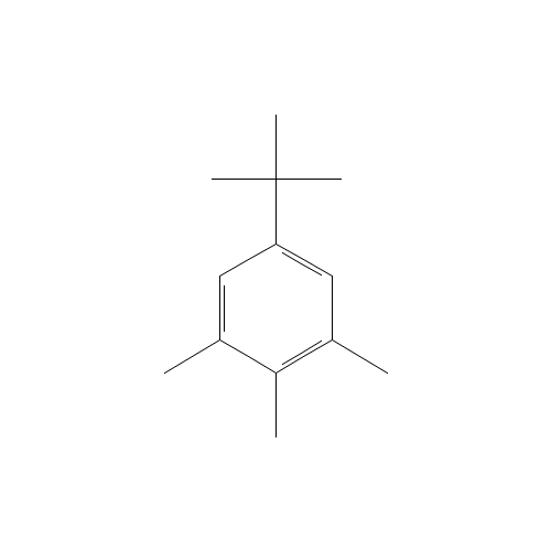 5-TERT-BUTYL-1,2,3-TRIMETHYLBENZENE (CAS: 98-23-7) - Chemical Structure and Molecular Formula 