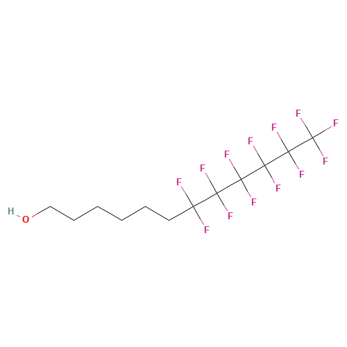 6-(PERFLUOROHEXYL)HEXANOL (CAS: 161981-35-7) - Chemical Structure and Molecular Formula 