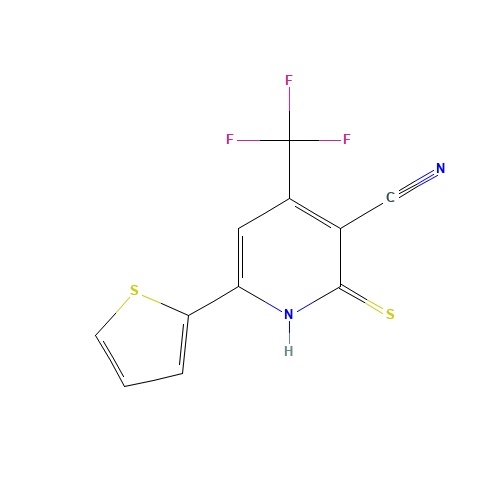 2-MERCAPTO-6-THIEN-2-YL-4-(TRIFLUOROMETHYL)-PYRIDINE-3-CARBONITRILE (CAS: 104960-50-1) - Related Chemical Product