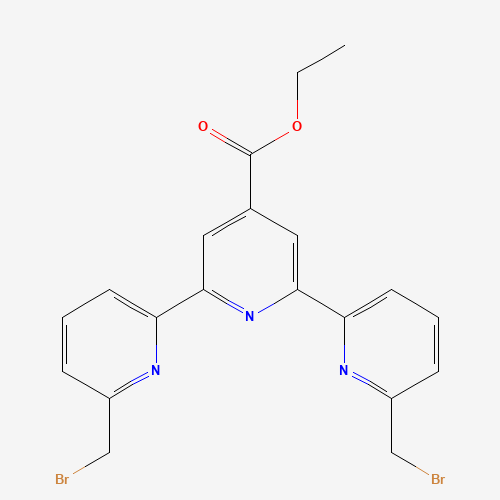6,6''-BIS(BROMOMETHYL)-[2,2':6',2''-TERPYRIDINE]-4'-CARBOXYLIC ACID ETHYL ESTER (CAS: 372520-85-9) - Related Chemical Product