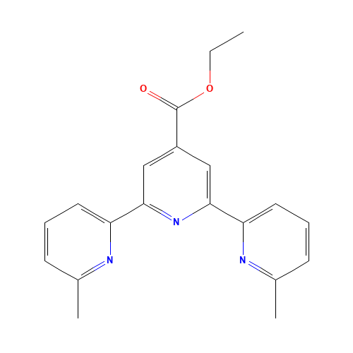 6,6''-DIMETHYL-[2,2':6',2''-TERPYRIDINE]-4'-CARBOXYLIC ACID ETHYL ESTER (CAS: 372520-84-8) - Related Chemical Product