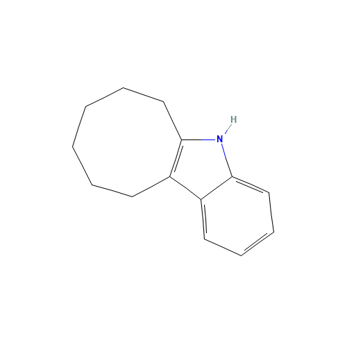 6,7,8,9,10,11-HEXAHYDRO-5H-CYCLOOCTA[B]INDOLE (CAS: 22793-63-1) - Chemical Structure and Molecular Formula 