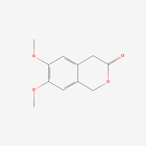 6,7-DIMETHOXY-1,4-DIHYDRO-3H-ISOCHROMEN-3-ONE (CAS: 16135-41-4) - Chemical Structure and Molecular Formula 