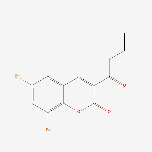 6,8-DIBROMO-3-BUTYRYL-2H-CHROMEN-2-ONE (CAS: 3855-85-4) - Related Chemical Product