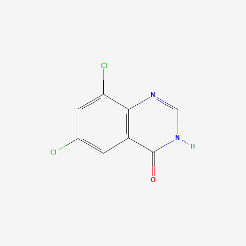 6,8-DICHLORO-3H-QUINAZOLIN-4-ONE (CAS: 6952-11-0) - Chemical Structure and Molecular Formula 
