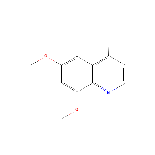 6,8-DIMETHOXY-4-METHYLQUINOLINE (CAS: 51049-14-0) - Chemical Structure and Molecular Formula 