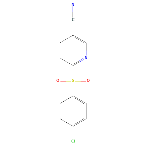 2-(4-CHLOROBENZENESULPHONYL)PYRIDINE-5-CARBONITRILE (CAS: 259683-30-2) - Related Chemical Product