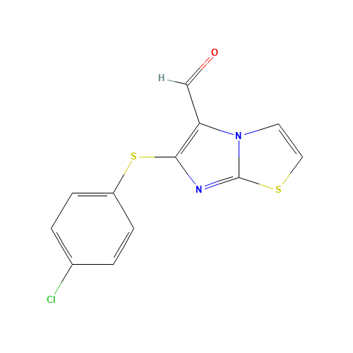 6-[(4-CHLOROPHENYL)THIO]IMIDAZO[2,1-B][1,3]THIAZOLE-5-CARBALDEHYDE (CAS: 175277-53-9) - Related Chemical Product
