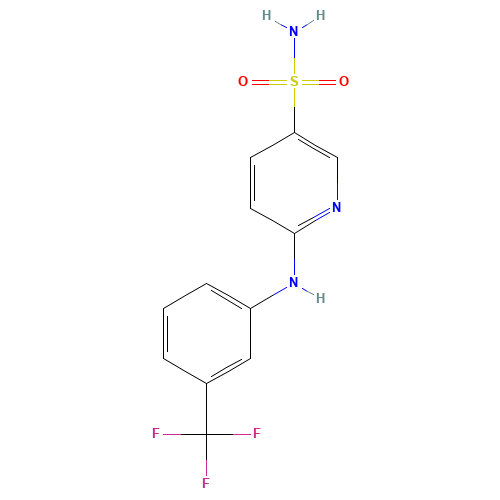 6-[[3-(Trifluoromethyl)phenyl]amino]-3-pyridinesulfonamide (CAS: 37105-07-0) - Related Chemical Product