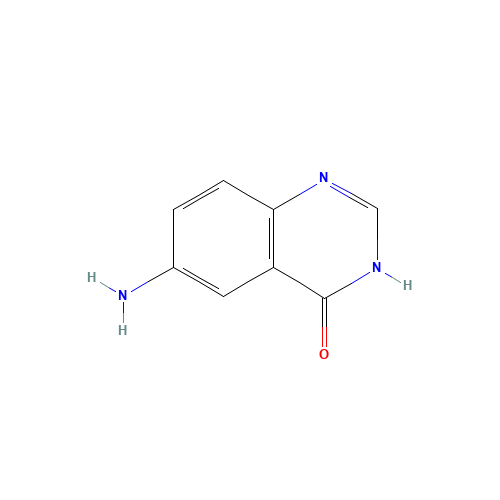 6-AMINO-3H-QUINAZOLIN-4-ONE (CAS: 17329-31-6) - Chemical Structure and Molecular Formula 