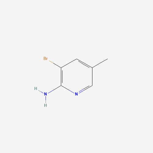 2-Amino-3-bromo-5-methylpyridine (CAS: 17282-00-7) - Chemical Structure and Molecular Formula 