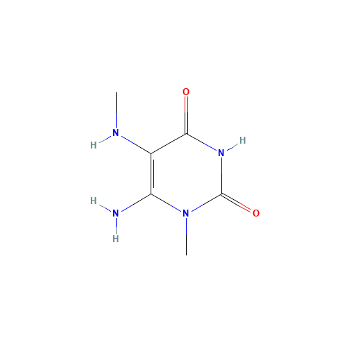 6-AMINO-1-METHYL-5-(METHYLAMINO)URACIL (CAS: 55441-70-8) - Related Chemical Product