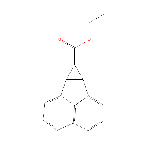 6B,7A-DIHYDRO-7H-CYCLOPROP[A]ACENAPHTHYLENE-7-CARBOXYLIC ACID ETHYL ESTER (CAS: 109475-21-0) - Chemical Structure and Molecular Formula 