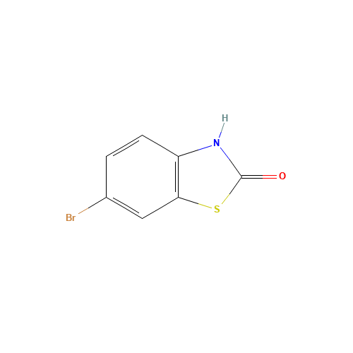6-BROMO-2-BENZOTHIAZOLINONE (CAS: 62266-82-4) - Chemical Structure and Molecular Formula 
