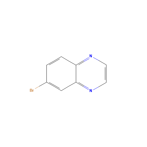 6-Bromoquinoxaline (CAS: 50998-17-9) - Chemical Structure and Molecular Formula 