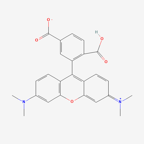 6-Carboxytetramethylrhodamine (CAS: 91809-67-5) - Chemical Structure and Molecular Formula 